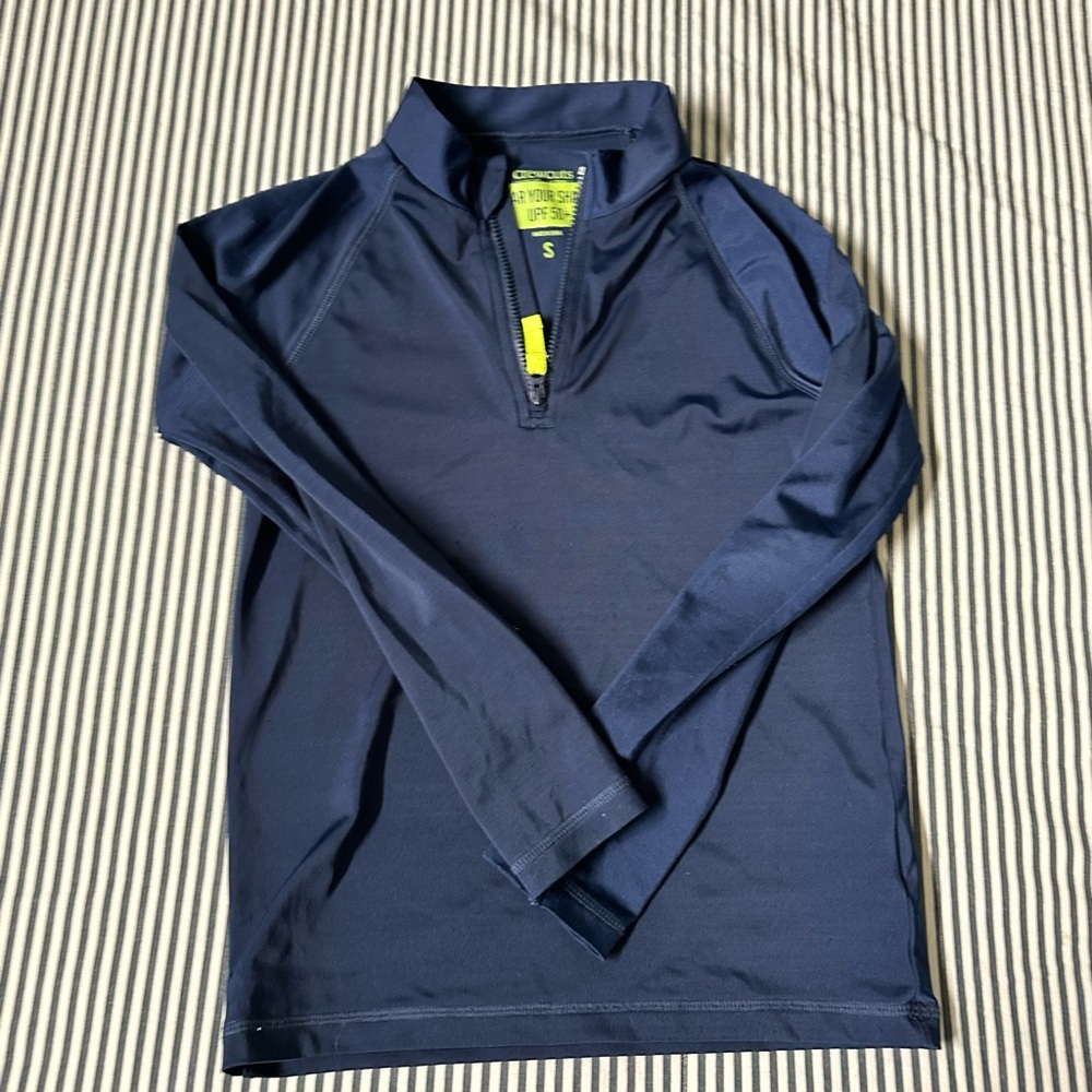 Crewcuts Navy UPF 50+ Quarter-Zip Shirt
